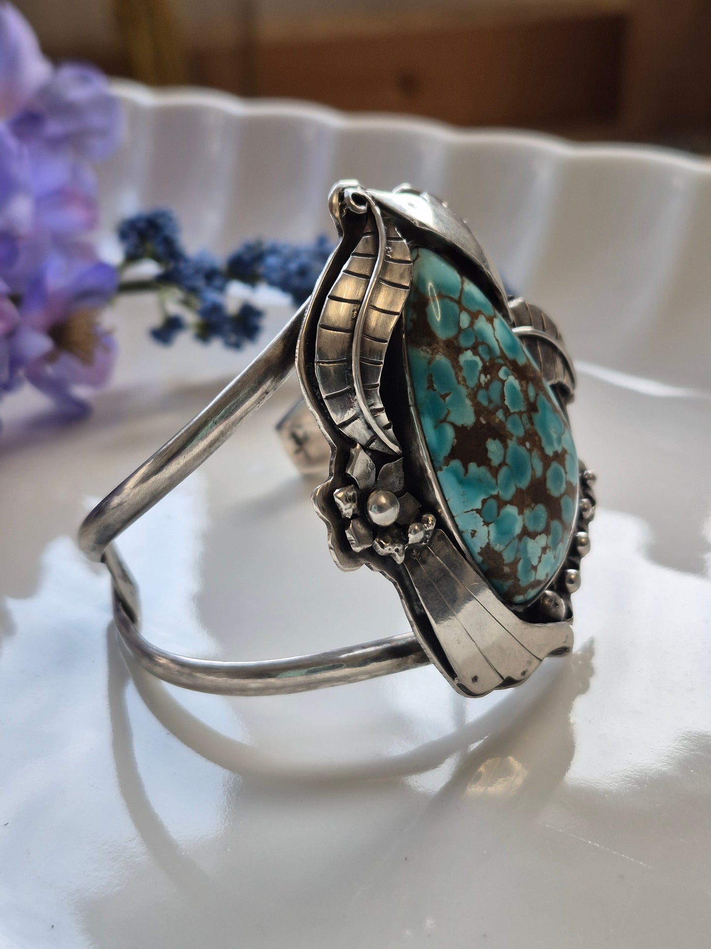 Transitions River Cuff - Sterling Silver and Turquoise