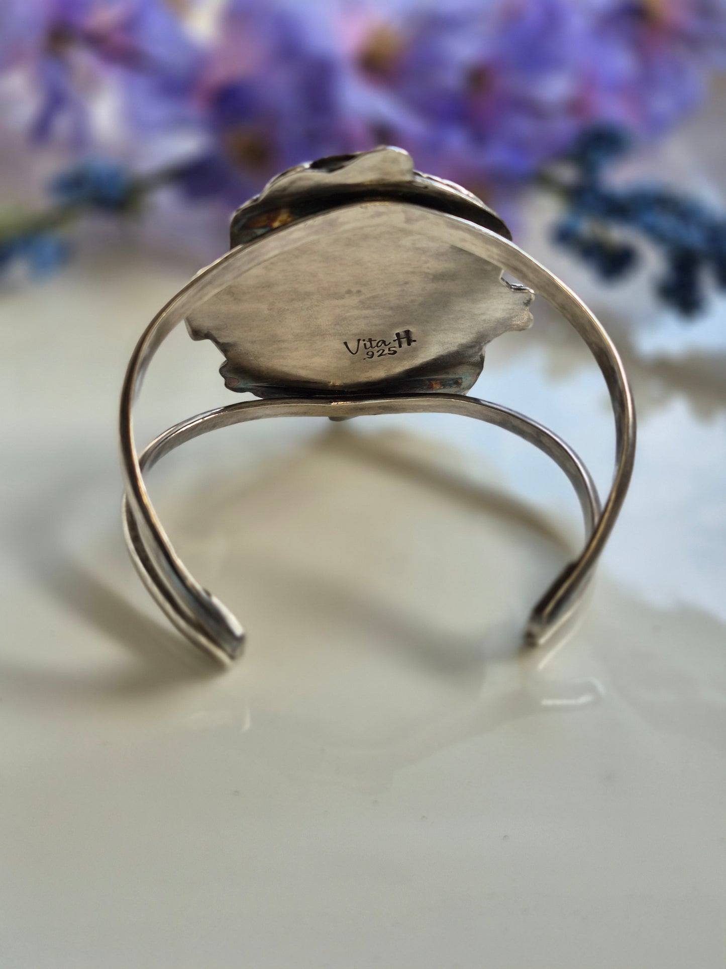 Transitions River Cuff - Sterling Silver and Turquoise