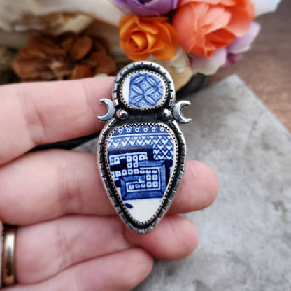 Broken Pieces Statement Ring Size 7 - Wood Bison Metal